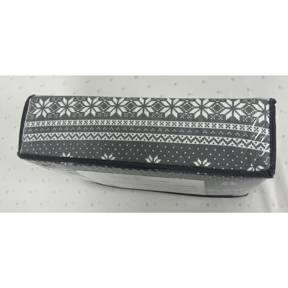 Pier 1 Imports TURKISH Flannel Snowflake Christmas FULL Sheet Set 100% Cotton - Picture 4 of 6